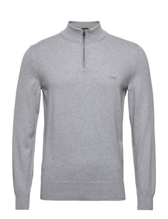Padro-L Knitwear Half Zip Pullover Grå BOSS