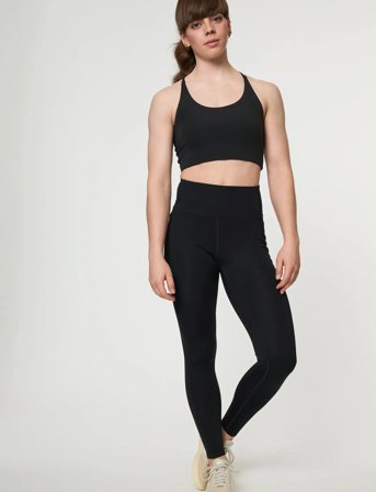 Girlfriend Collective Pocket High-Rise Legging, Long - Black - XS