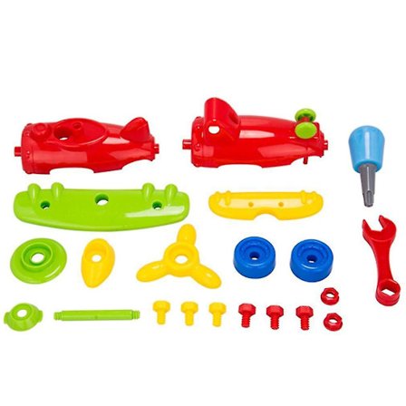 Puslespill DIY Barn Kognitive Utdanningsleker Vintage Bil Fly Leke