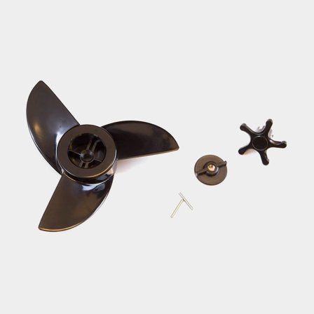Paquete de hélice Fladen Large, compatible con 46 & 56 LBS de Fladen + pasador de seguridad y tuerca