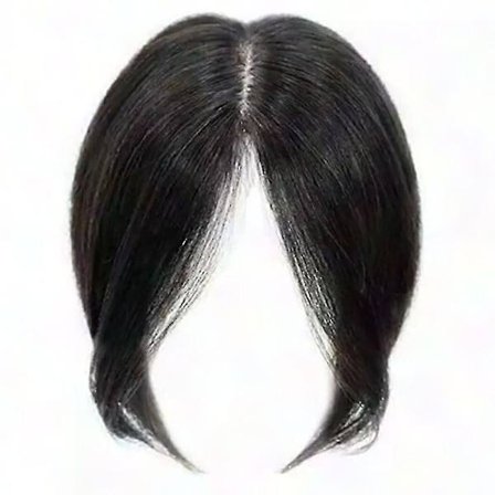 Ekte Hårtopp med midtskill for kvinner, hårtopper for tynt hår
