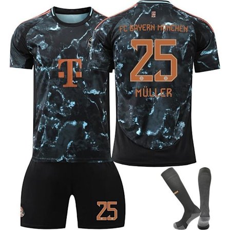 fodboldtrøje fodboldtøj børn FC Bayern Munich Away Kit Müll