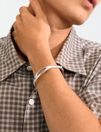 Pilgrim Free Bangle Silver-Plated - Silver - ONE SIZE