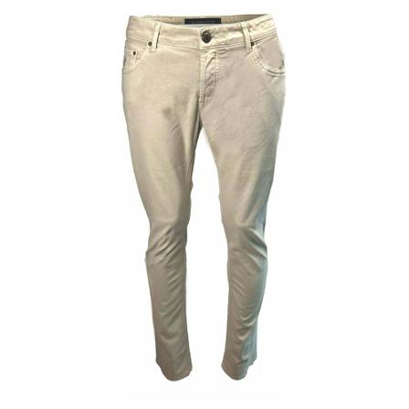 Hand Picked Slim-fit Byxor beige, Herr Byxor, Herr, Storlek: W36