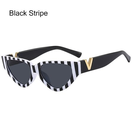 Cat Eye Solbriller Solbriller SVART STRIPE SVART STRIPE