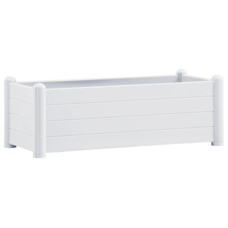 Vidaxl Upphöjd Odlingslåda Pp Vit 100x43x35 Cm Vit
