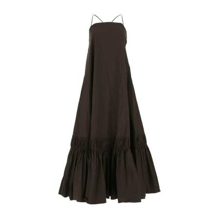 Jil Sander Maxi Kjole Brun, Dame