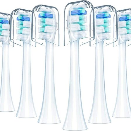 4 elektriske tandbørstehoveder, elektriske tandbørstetilbehør