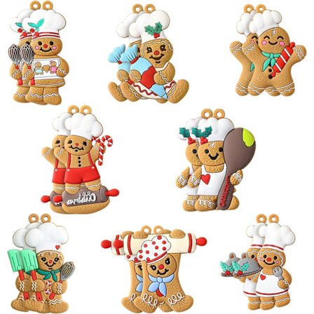 Joulukuusen riippuva koriste, 16 kpl joulupiparkakkuja