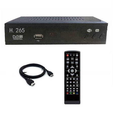 DVB T2 HEVC 265 Digital TV-mottagare DVB-T2 265 1080P HD-dekoder USB Terrestrial TV-mottagare Set Top Box EU-kontakt