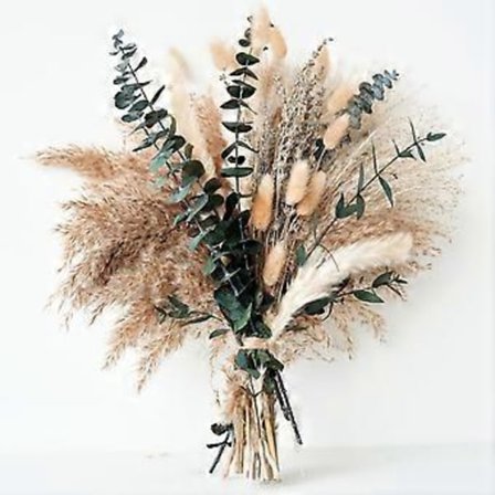 Grønn Pampasgress Boho Bukett Utsøkt Lavendel og Eukalyptus Tørkede Blomsterarrangementer for Vestlig Boho Dekor Rustikke Blomster for Din Bohe