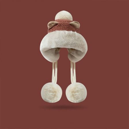 Kvinnelig Utendørs Varm Strikk Lue Strikkede Luer KAFFE