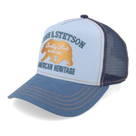 Stetson - Blå trucker Keps - Kids Bear Light Blue/Blue Trucker @ Hatstore