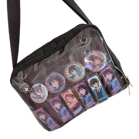 Transparent axelväska för dam JK Liten smärta-väska Japansk stil Messenger Bag Söt Sling Bag för tjejer Crossbody Bag för tonåringar