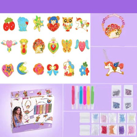 Vinduesmaling til børn Kunst 3D Suncatcher Håndværk DIY Tegnelegetøj Farverig Pædagogisk Giftfri Luksus Perlebesat Lim Maleri til Drenge og Piger