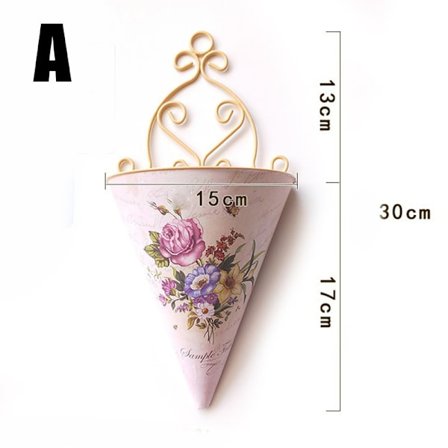 Vägghängande blomkruka Blomkruka Plast Växtkorgar Hängande Flowder Hållare Balkong Trädgård Heminredning