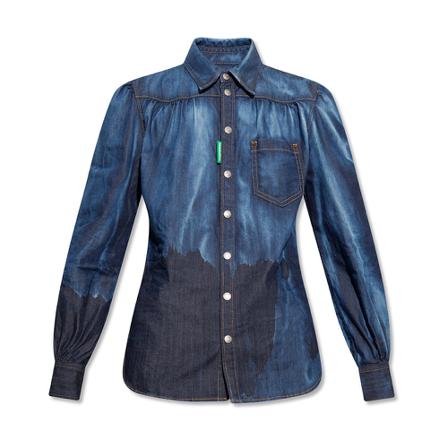 Dsquared2 Denim shirt blå, Dam, Dam, Storlek: 2XS