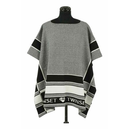 Twinset Capes Grå, Dame Poncho, Størrelse: ONE Size