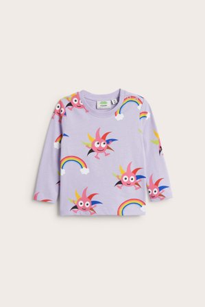 Kappahl | Långärmad t-shirt Babblarna | Ljuslila