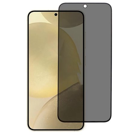 SKALO Samsung S25 Edge Privacy Hærdet Glas Skærmbeskyttelse - Sort