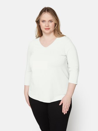 CISO - 3/4 Ærmet T-shirt - Hvid