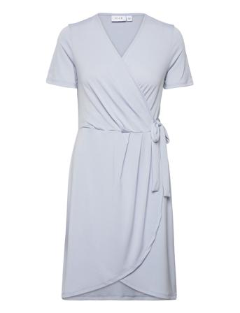 Vinayeli S/S Knee Wrap Dress/Su - Noos Blue Vila