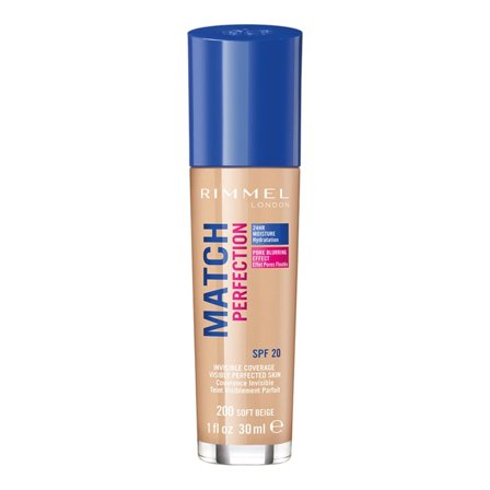 Rimmel Fondotinta Match Perfection 200 Soft Beige 30ml