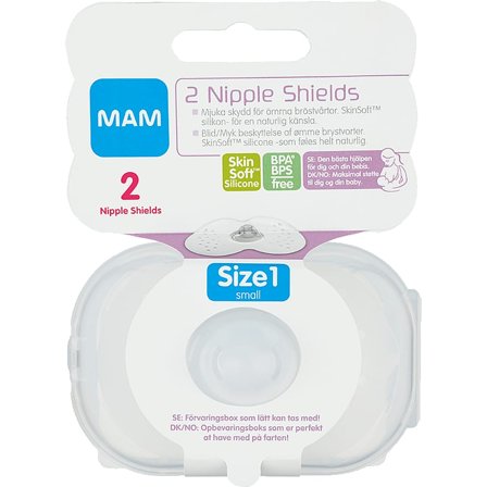 MAM Nipple Shield 2-pak Small, Børn & Forældre, Amning & Flaske, Ammebrikker