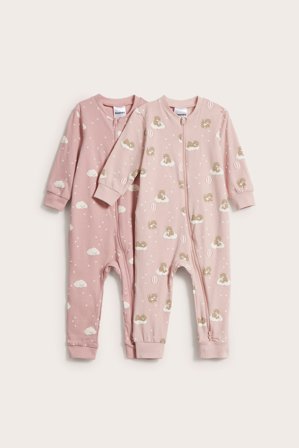 Kappahl | Mönstrad pyjamas 2-pack | Rosa