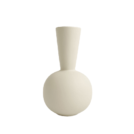 Cooee Trumpet Vase 30cm Shell Vaser Beige 30