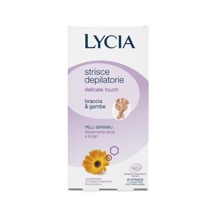 Lycia Strisce Depilatorie Delicate Touch Braccia Gambe 12 Pezzi