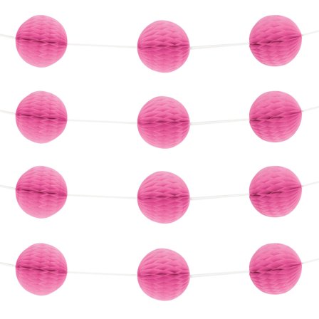 Honeycomb Guirlande Rosa