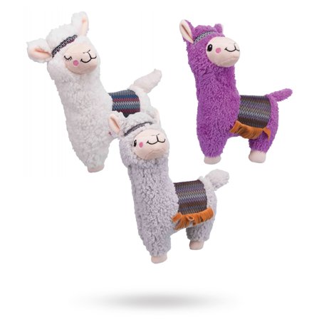 Trixie - Alpacka 31 cm - Mjuk hundleksak med pip - Hundleksaker