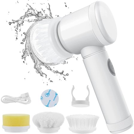 Elektrisk Spin Scrubber Genopladelige Rengøringsværktøjer, Fugebørste