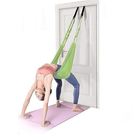 Midja, Rygg och Ben Stretch Band/Yoga Fitness Band, Benstretchningshjälp, Yoga Stretcher, Ryggböjning Split Inversion Band för Fitness, Dans