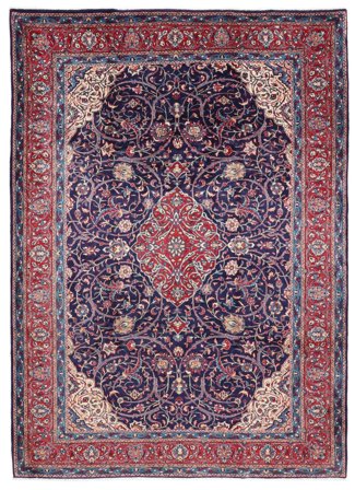 Sarough Mir Teppich 216X309 Dunkelrot/Schwarz Wolle, Persien