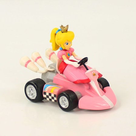 Super Mario Pullback Bil Box Set: Mario Kart 4WD Yoshi Luigi Gorilla Plyschleksak Ornament. Princess Peach ly