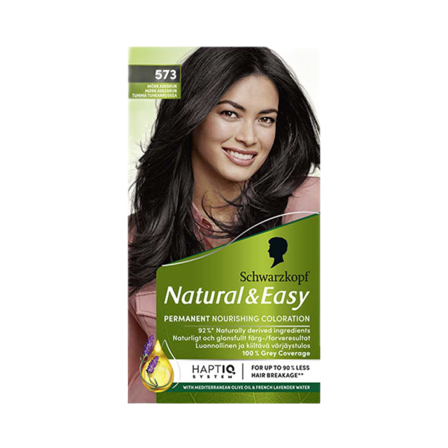 Schwarzkopf Natural & Easy 573 Dark Ash Brown Hårfärg Unisex Brun 143ml