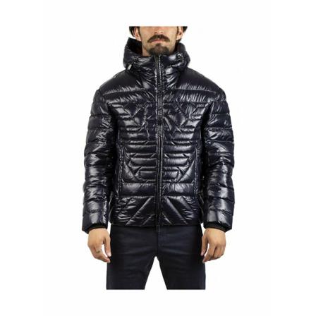 Emporio Armani, Coats Blauw, Heren, Maat:M