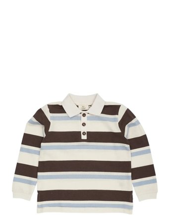 Copenhagen Colors | Striped Pique Polo W. Ls | 146
