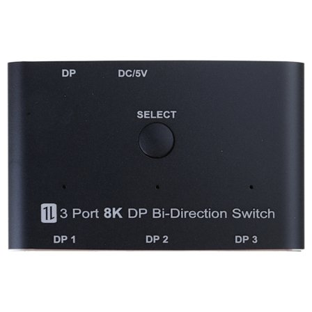 3-ports DisplayPort Adapter 8K30hz 4K144Hz DP1.4 Switch med tovejsfunktion