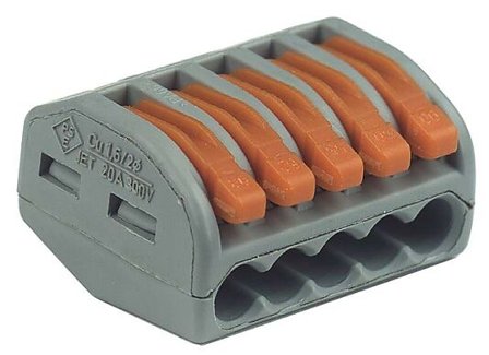 GELIA Koblingsklemme Wago 5x0.08 2.5kv