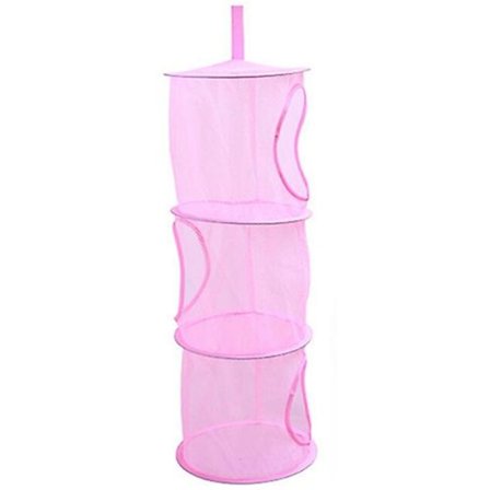 3-lags hængende opbevaringsnet legetøjsorganisator taske børneværelse væg dør skab