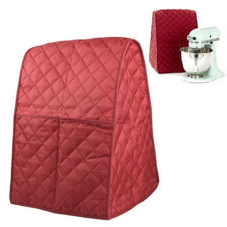 Dammskydd för köksmaskin med sidofickor för Kitchenaid 3.5-6Qt mixer, Dammskydd för Kitchenaid köksmaskin