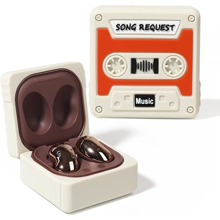 Silikonskyddsfodral med nyckelring för Samsung Buds3/buds 3pro hörlursfodral