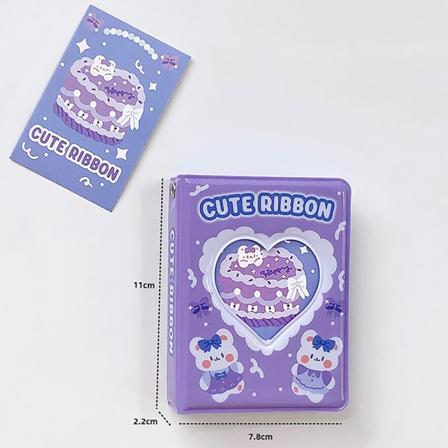 3 tommer tegneseriefotoalbum Dejlig fotokortholder Idol jagter Purple