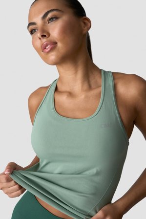ICANIWILL - Define Seamless Tank Top Light Moss - Träningslinne - Dam - Träningskläder från ICIW