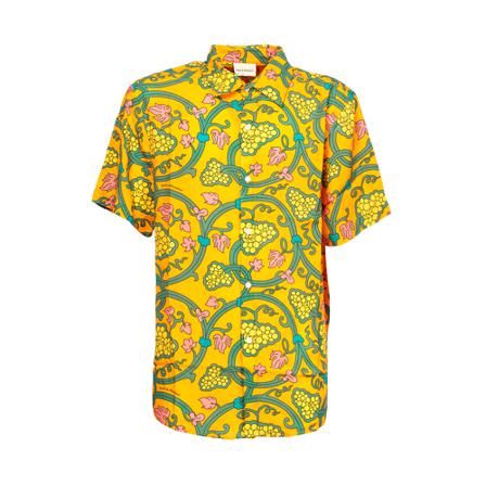 Drole de Monsieur Short Sleeve Shirts Gul, Herre Skjorter