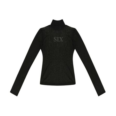 MM6 Maison Margiela Sheer top Sort, Dame