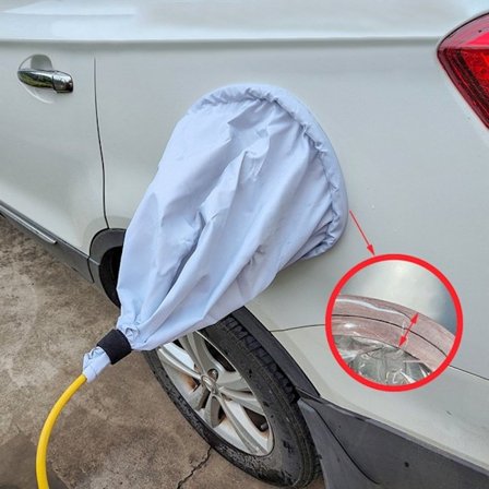 Bil Laddning Port Cover Bil Port Jack Huv GRÅ